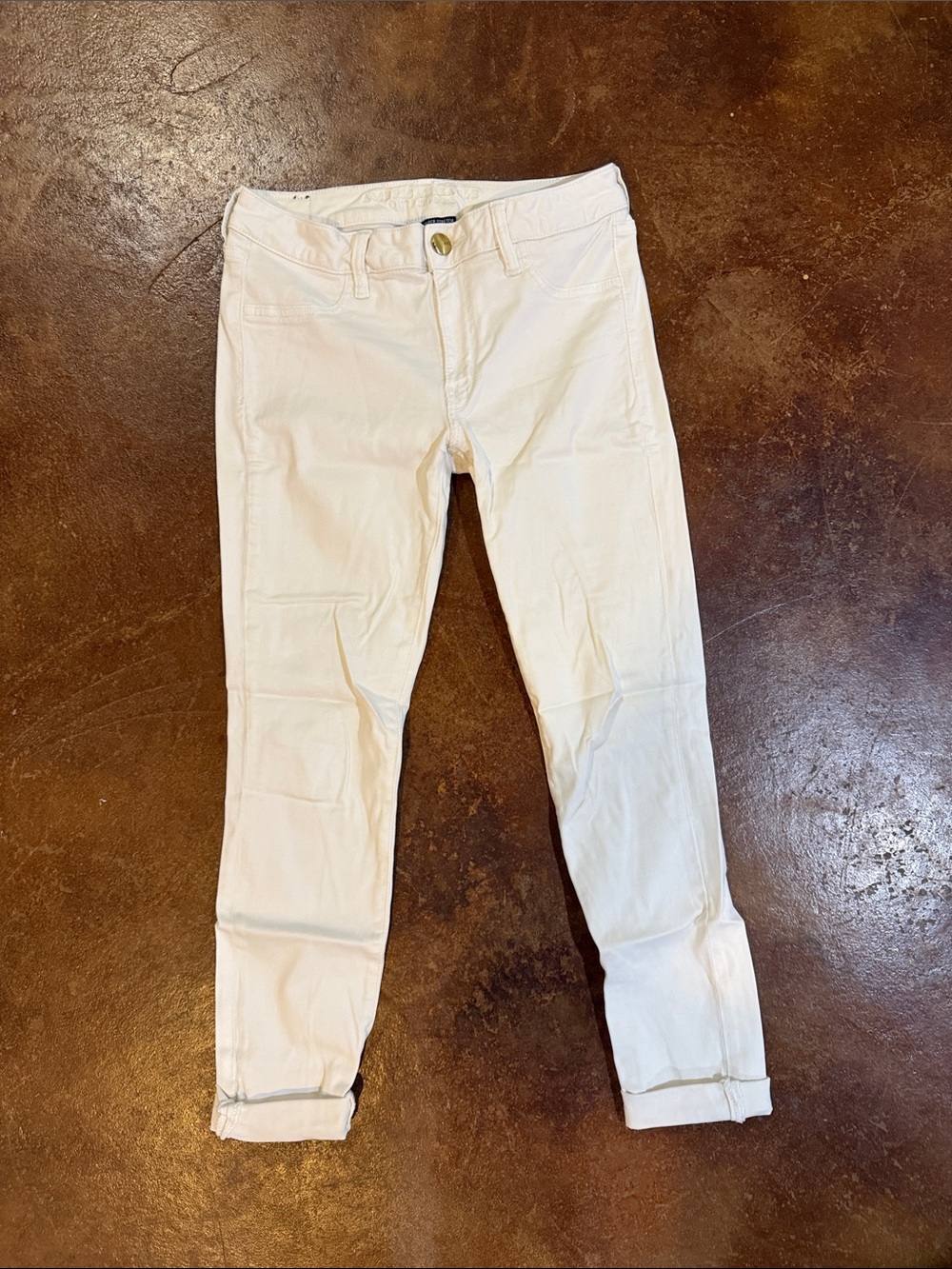 American Eagle Outfitters White Stretch Jeans